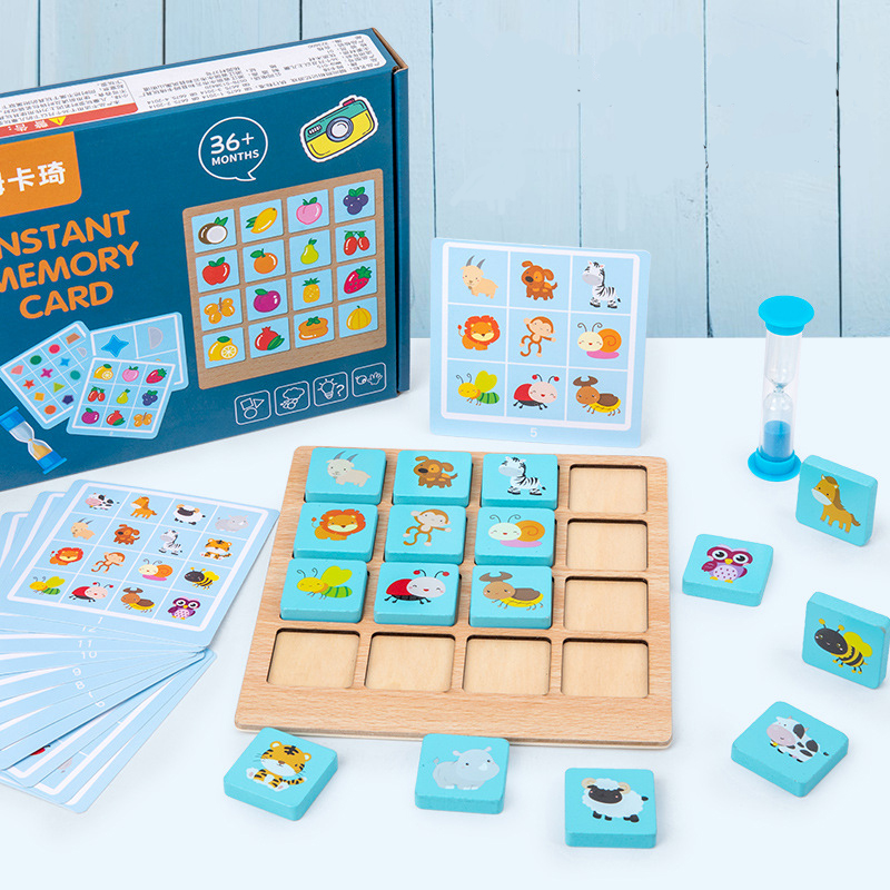 Kids Early Education Photos - Children Wooden Puzzle Board Game Instant