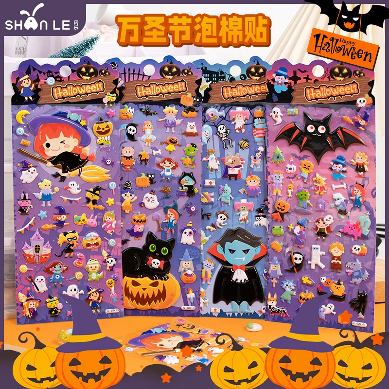 Kids Education Charts - Hot Sale 3D Kawaii Halloween Stickers