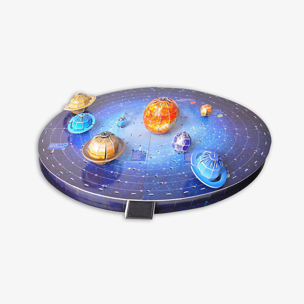Kids Education System - 1Set System Planet Puzzle Paper Jigsaw