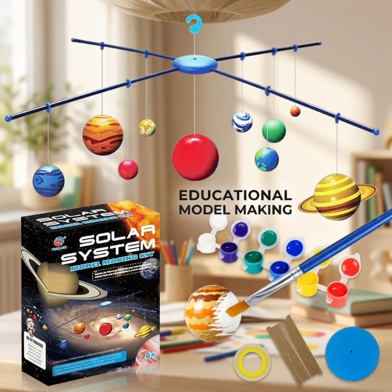 Kids Education System - Solar System Model STEM 3D Assembly
