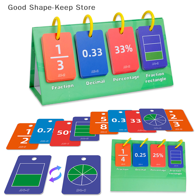 Kids Education Table - 104PCS Educational Toys Decimal Fraction Percentage