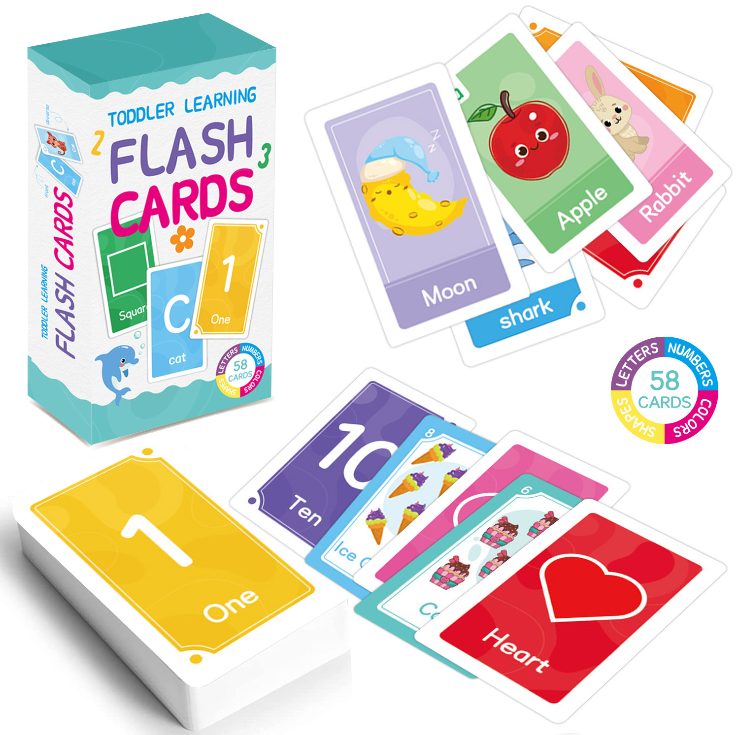 58 Pcs ABC Alphabet Flashcards - Game Educational For Kids Free 리뷰 및 가격