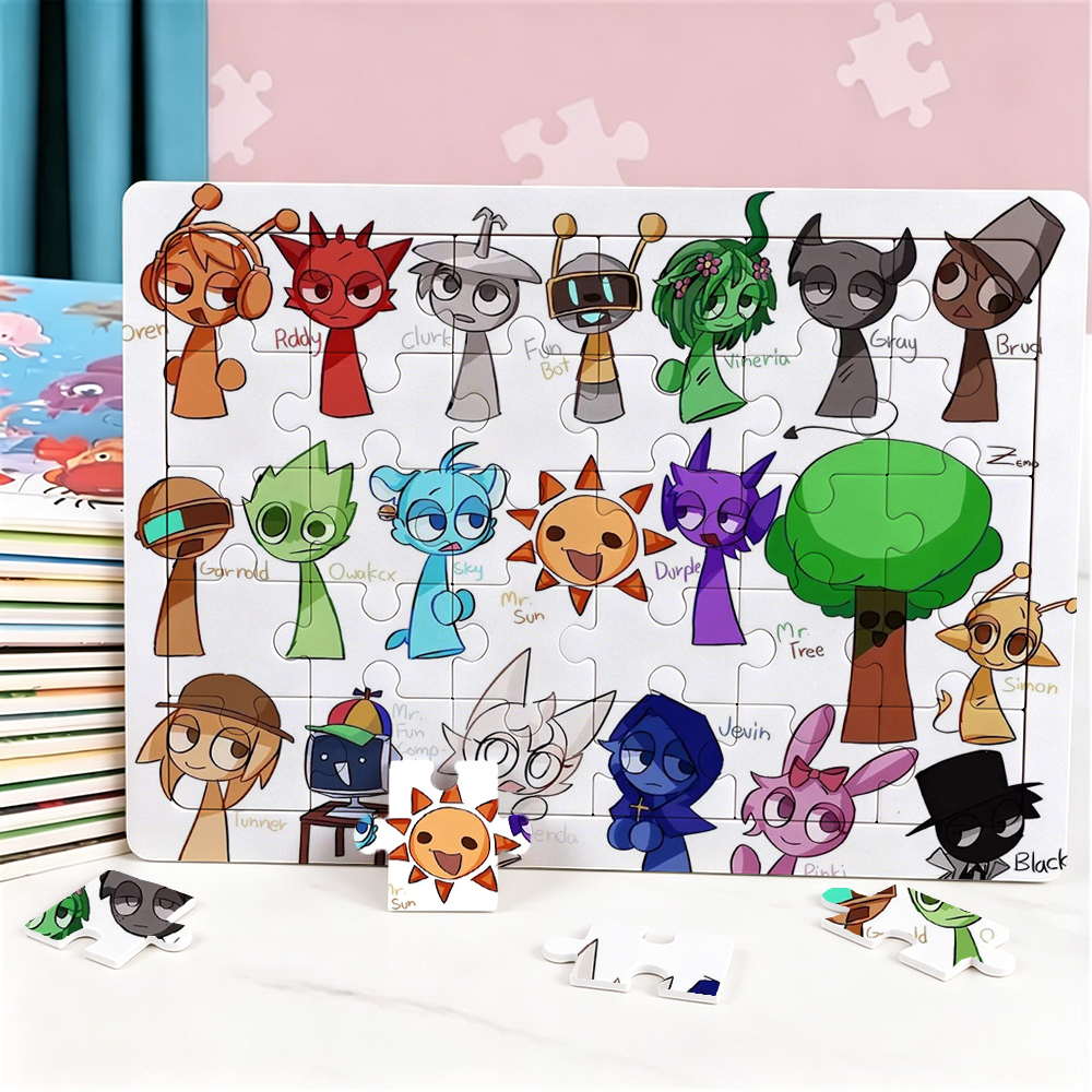 New Sprunki 30 Piece Puzzle Ca - Kids Education Yes 리뷰 및 가격