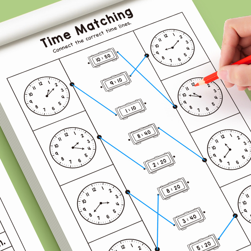 Kids Telling Time Educational  - Kids Education Worksheet 리뷰 및 가격