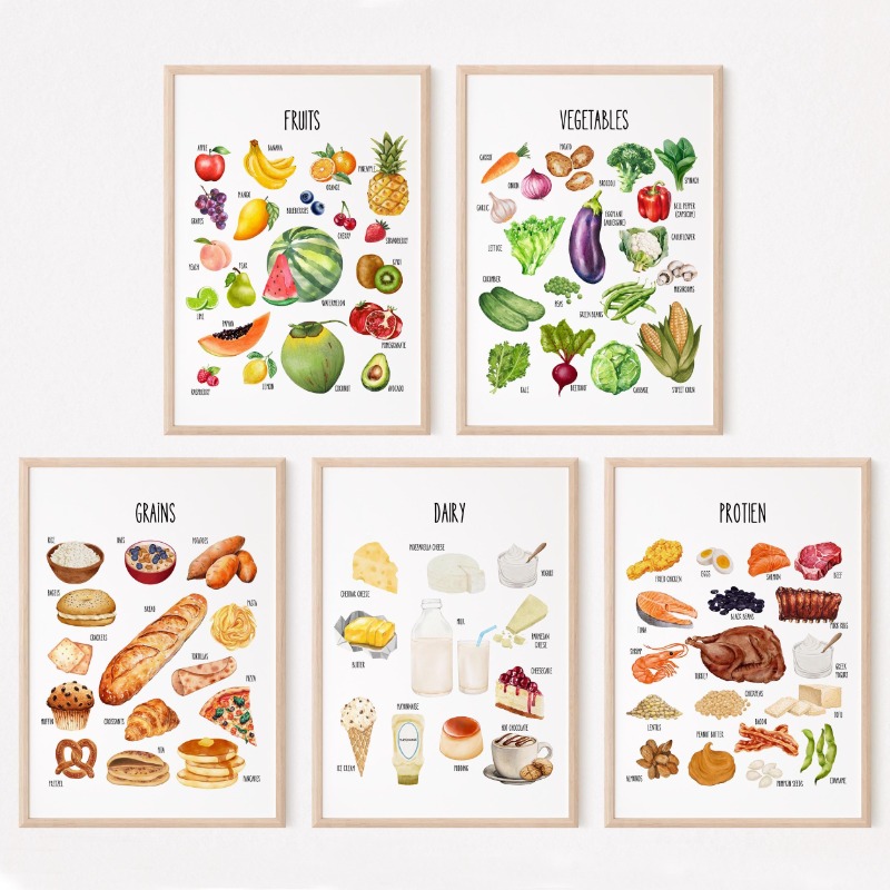 Kids Food Groups Educational P - Kids Education Yes 리뷰 및 가격