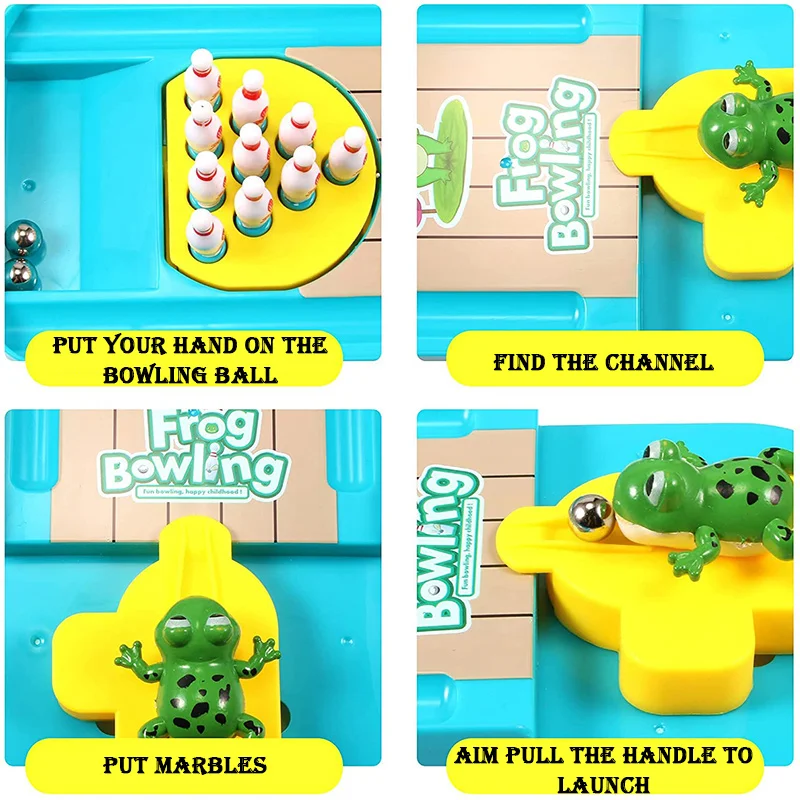 Frog Bowling Children's Toy Pa - Kids Education Table 리뷰 및 가격