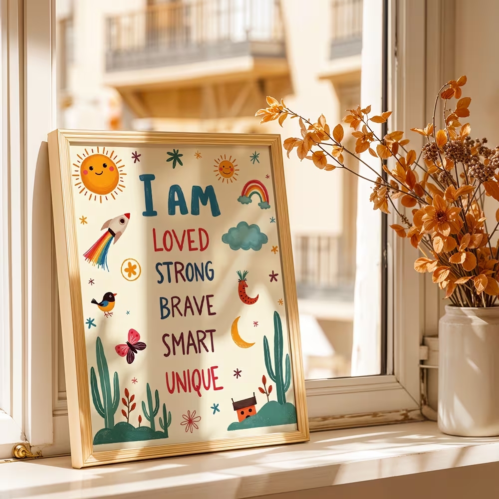 Colorful I Am Loved Strong Bra - Kids Education Yes 리뷰 및 가격