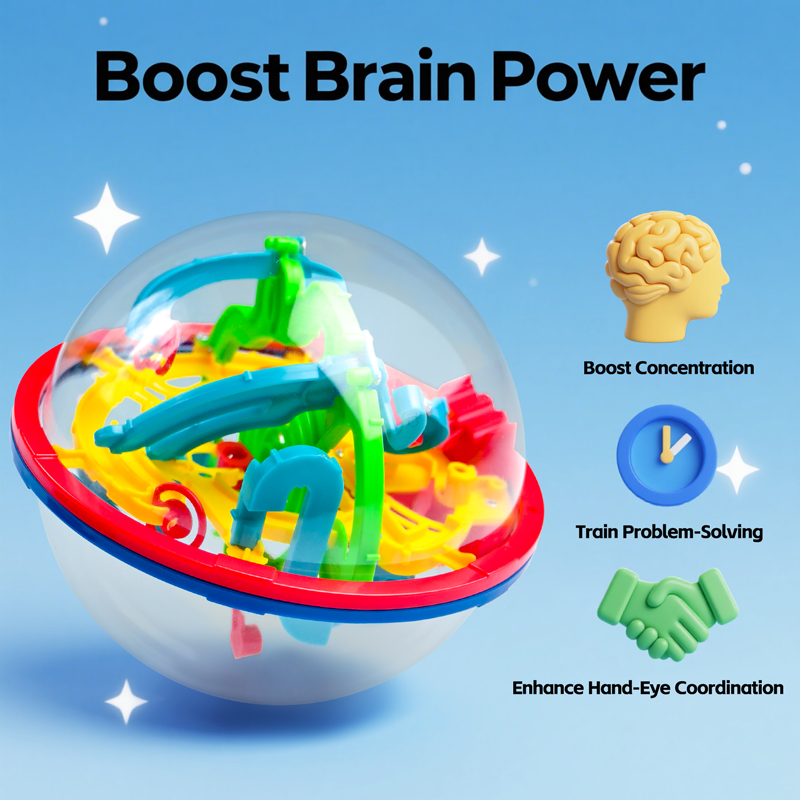 3D Magic Ball Labyrinth Brain  - Kids Education Level 리뷰 및 가격