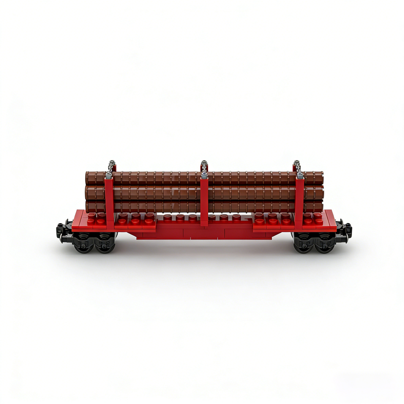 224pcs MOC Skeleton Log Train  - Kids Education Login 리뷰 및 가격