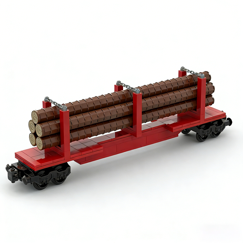 224pcs MOC Skeleton Log Train  - Kids Education Login 리뷰 및 가격