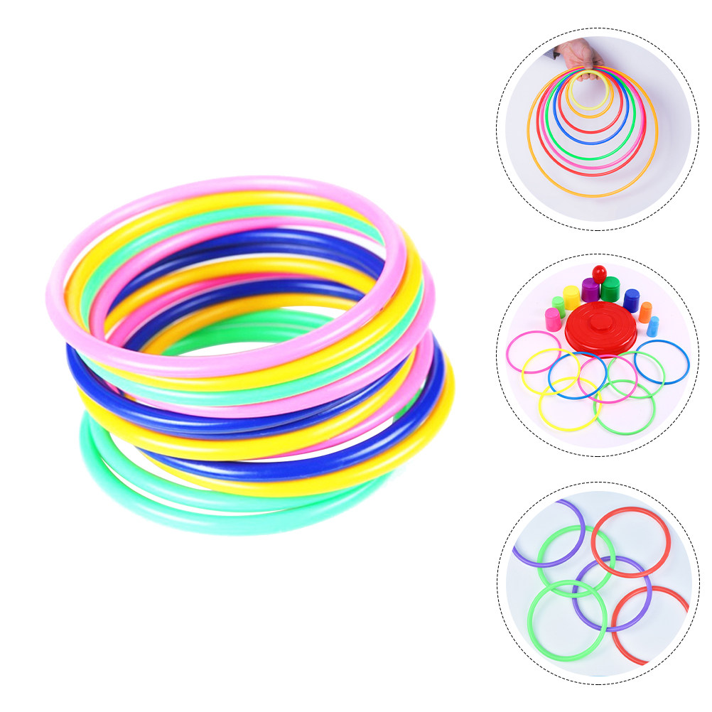 30Pcs Plastic Toss Rings Set C - Game Educational For Kids Free 리뷰 및 가격