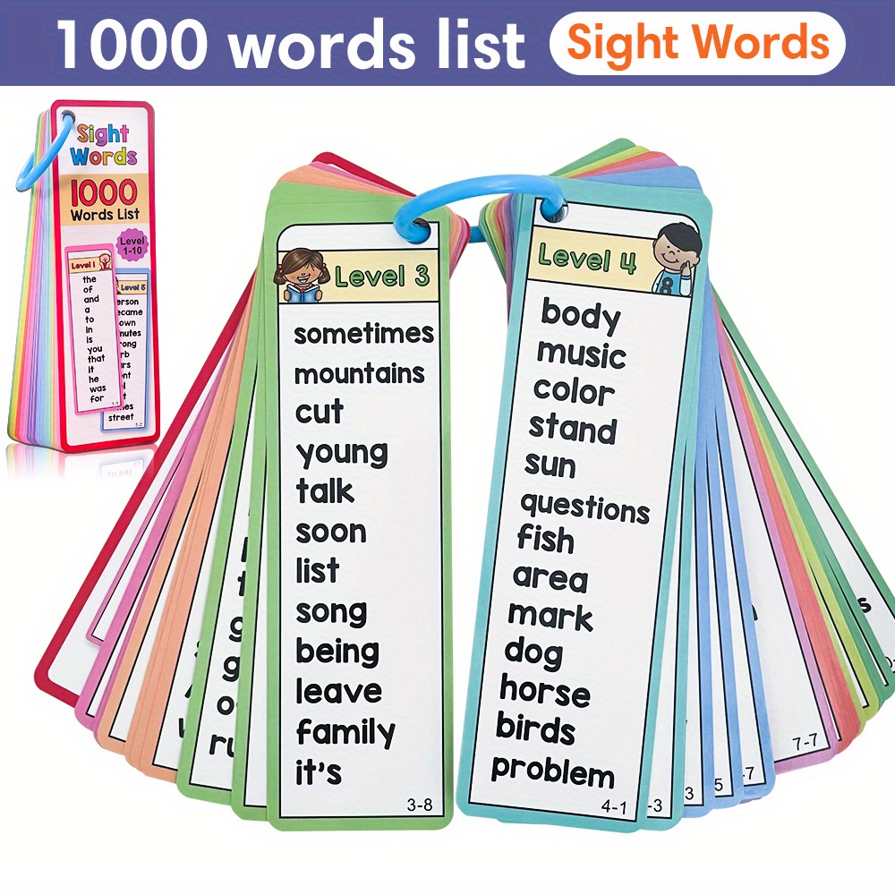 1000 Sight Words Flash Cards f - Kids Education Level 리뷰 및 가격