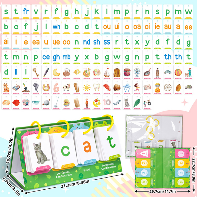 Kids CVC Words Flashcards Phon - Kids Education Charts 리뷰 및 가격