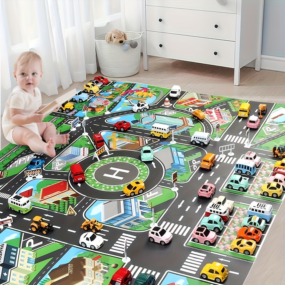 1pc, City Traffic Play Mat, La - Game Educational For Kids Free 리뷰 및 가격