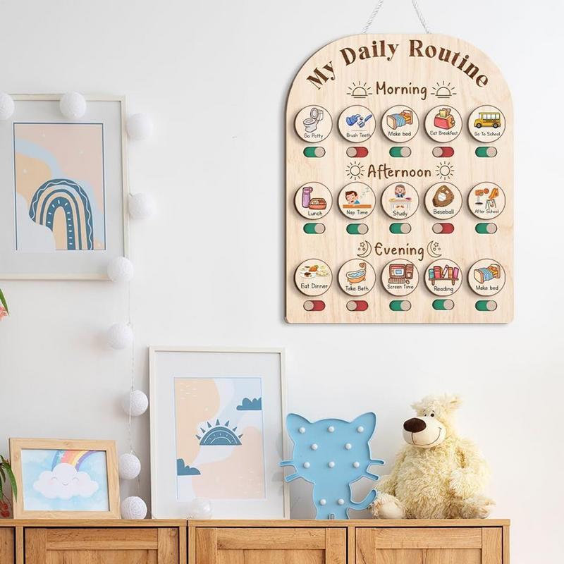 Kids Daily Routine Chart Morni - Kids Education Charts 리뷰 및 가격