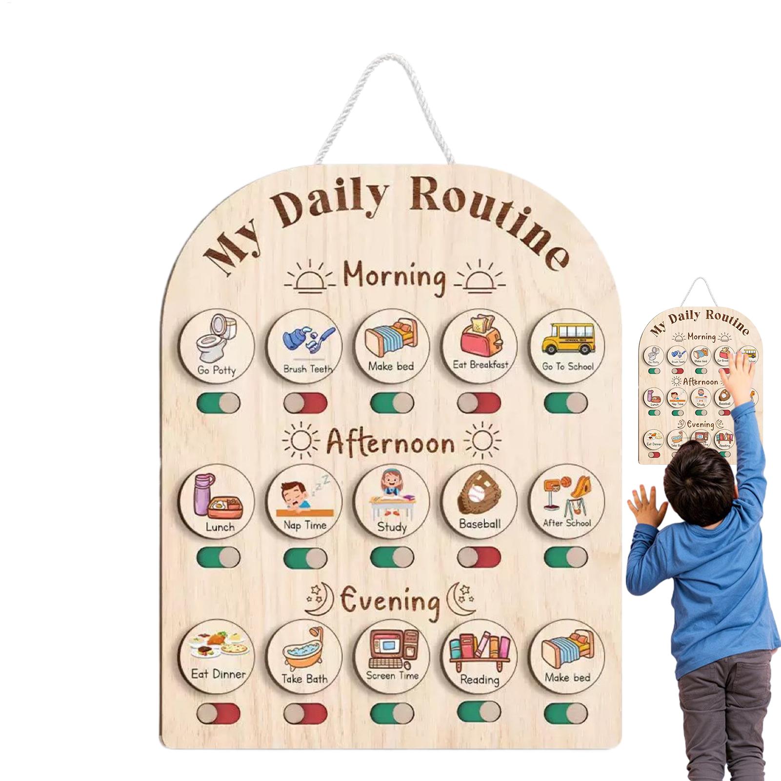 Routine Chart for Kids Morning - Kids Education Charts 리뷰 및 가격