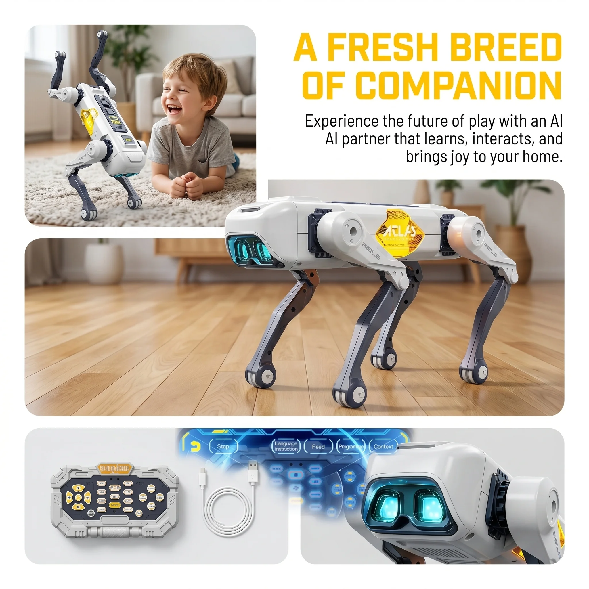 AI Smart Robot Dog, Voice & AP - Kids Education Gift 리뷰 및 가격