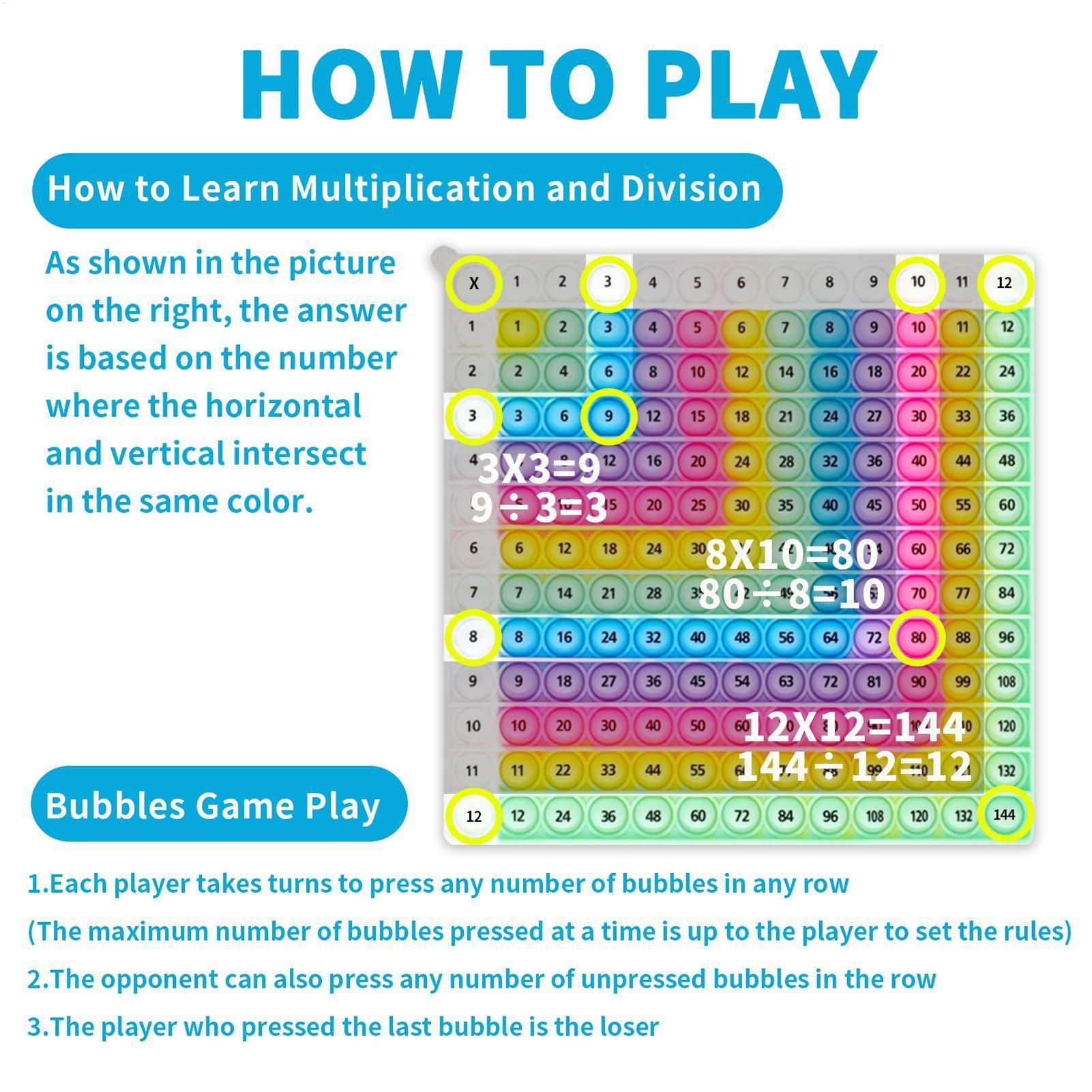 Rainbow Silicone Multiplicatio - Kids Education Charts 리뷰 및 가격