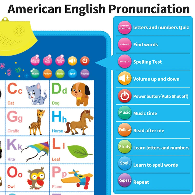 Electronic English Alphabet Wa - Kids Education Charts 리뷰 및 가격