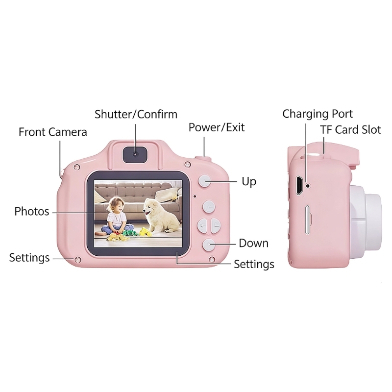 Rechargeable Kids Camera Toy W - Kids Early Education Photos 리뷰 및 가격