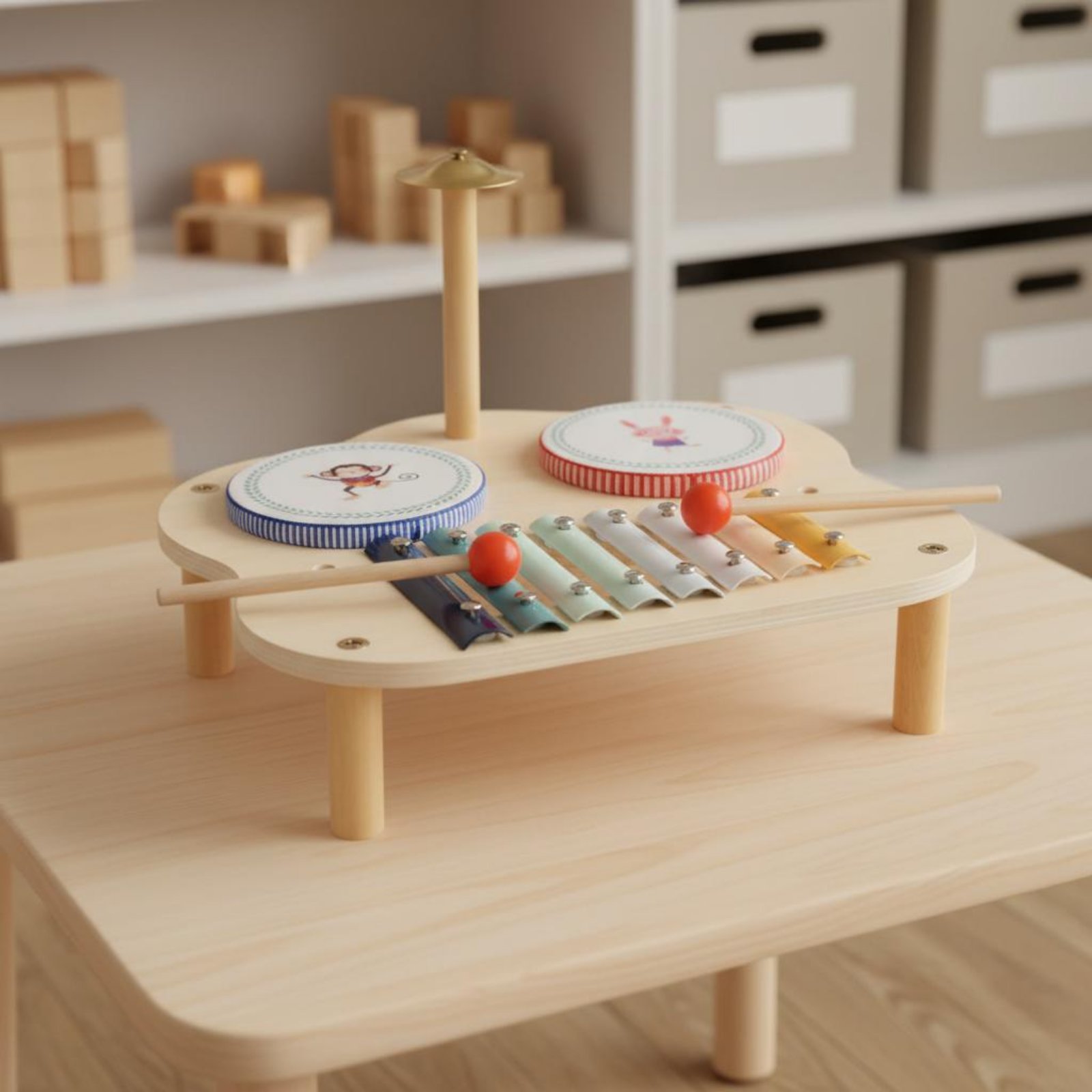 Wooden Music Station Child-Cen - Kids Education Table 리뷰 및 가격